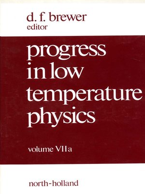 cover image of Progress in Low Temperature Physics